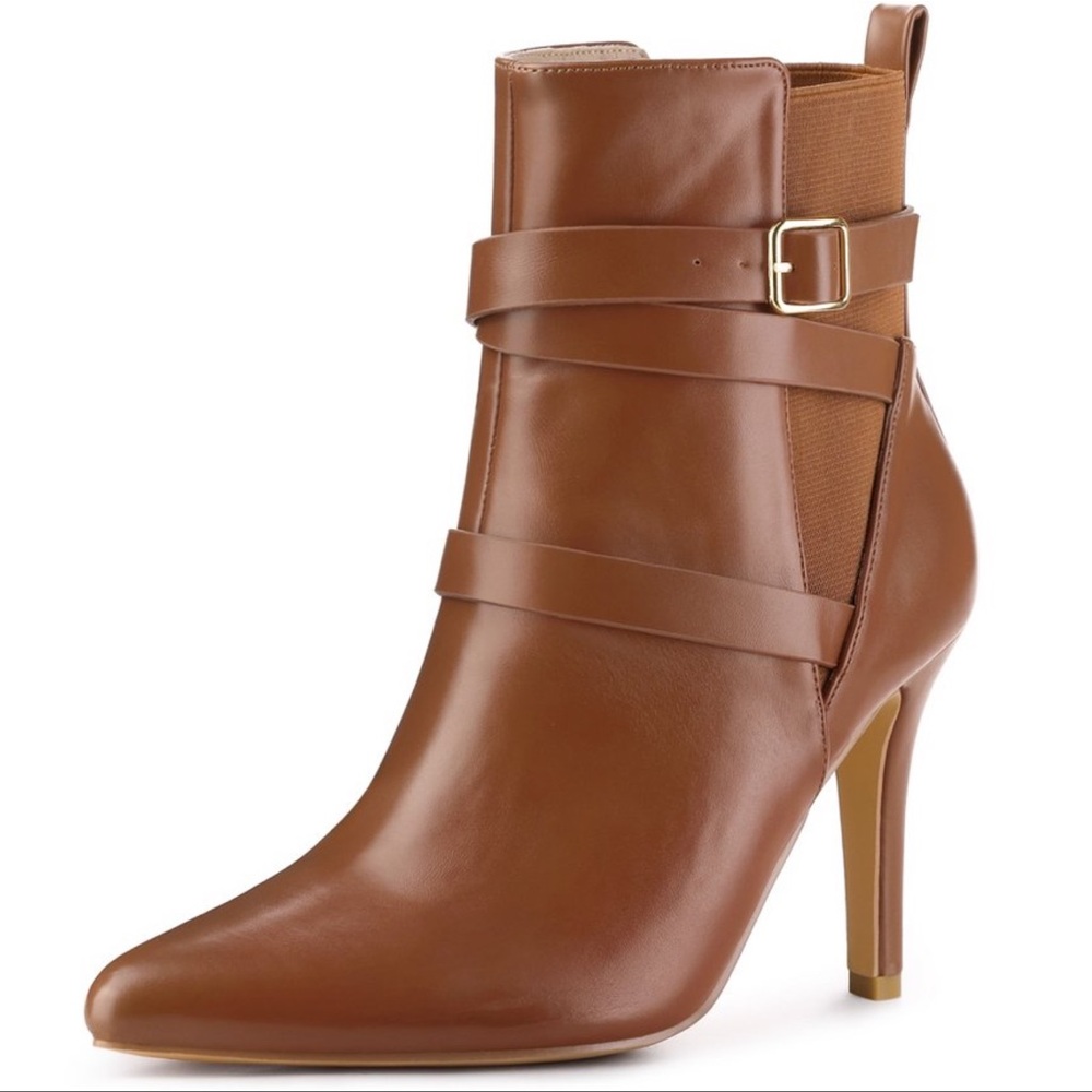 NIB Perphy Chelsea Boots Pointy Toe Stiletto High Heel Ankle Boot for Women 10